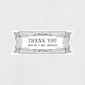 "Ink Detailing Frame" - Wedding Favor Stickers in Ink by Shiny Penny Studio - Front