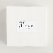 "Spring Wildflowers" - Wedding Favor Stickers in Pink Floral by Mere Paper - In use