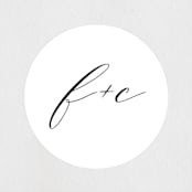 "Simple Elegance" - Wedding Favor Stickers in Tuxedo by Phrosné Barwood - Front