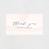"Formal Watercolor" - Wedding Favor Stickers in Bashful by Jennifer Postorino - Front