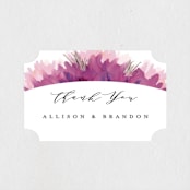 "Ethosien" - Wedding Favor Stickers in Majestic by GeekInk Design - Front