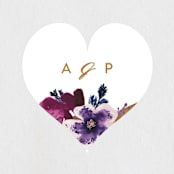 "Fall romance" - Wedding Favor Stickers in Jewelled by Creo Study - Front