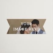 "The Big Picture" - Wedding Favor Stickers in Ivory by Minted - Front