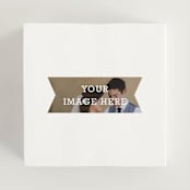 "The Big Picture" - Wedding Favor Stickers in Ivory by Minted - In use