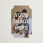 "The Big Picture" - Wedding Favor Stickers in Ivory by Minted - Front