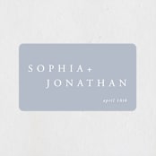 "The Minimalist" - Wedding Favor Stickers in Air by lulu and isabelle - Front