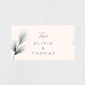 "Winterelle" - Wedding Favor Stickers in Cornflower by Petra Kern - Front