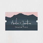 "ridge" - Wedding Favor Stickers in Dusk by Krissy Bengtson - Front