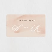 "Romance" - Wedding Favor Stickers in Snowball by Anna Elder - Front