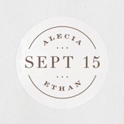 "Sonesta" - Wedding Favor Stickers in Mineral by Hooray Creative - Front