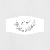"Ridgeline" - Wedding Favor Stickers in Ivory by Eric Clegg - Front