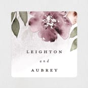 "Fancifully" - Wedding Favor Stickers in Dust Mauve by Everett Paper Goods - Front