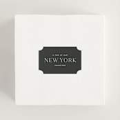 "Upper East" - Wedding Favor Stickers in Charcoal by Megan Davis - In use