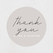 "Styled" - Wedding Favor Stickers in Fog by Pixel and Hank - Front
