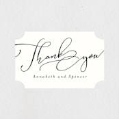 "Heirloom" - Wedding Favor Stickers in Ink by Kimberly Morgan - Front