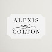 "Charming" - Wedding Favor Stickers in Pearl by AK Graphics - Front