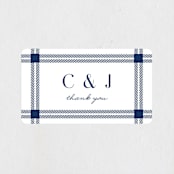 "window pane check" - Wedding Favor Stickers in Navy by Kerry Doyle - Front
