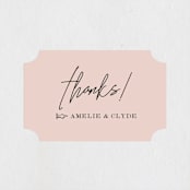"A Storybook Wedding" - Wedding Favor Stickers in Blush by Katy Shen - Front