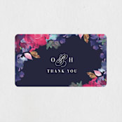 "Georgia" - Wedding Favor Stickers in Navy by Lori Wemple - Front