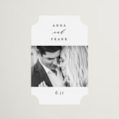 "Classically Us" - Wedding Favor Stickers in Cotton by Simona Camp - Front