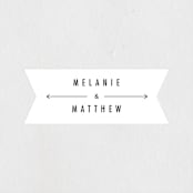 "Between the Lines" - Wedding Favor Stickers in Blazer by Fine and Dandy Paperie - Front