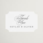 "Bianca" - Wedding Favor Stickers in Sugar by Jessica Williams - Front