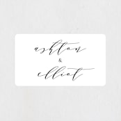 "Sparkle + Shine" - Wedding Favor Stickers in Snow by Kristie Kern - Front