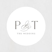 "calisson" - Wedding Favor Stickers in Mist by chocomocacino - Front