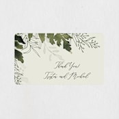 "Love springs eternal" - Wedding Favor Stickers in Fern by Chris Griffith - Front