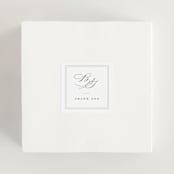 "Overlapping" - Wedding Favor Stickers in Cotton by Amy Kross - In use