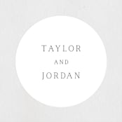 "Svelte" - Wedding Favor Stickers in Ivory by Erin Hodges - Front