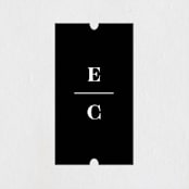 "Aligned" - Wedding Favor Stickers in Pearl by Michelle Taylor - Front