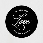 "our moment" - Wedding Favor Stickers in Tuxedo by Jill Means - Front