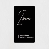 "Aesthetic" - Wedding Favor Stickers in Blush by Liz Conley - Front