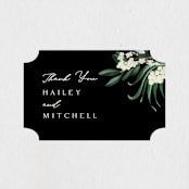 "Meander" - Wedding Favor Stickers in Obsidian by Kaydi Bishop - Front