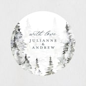 "Grand Escape" - Wedding Favor Stickers in Stone by Petra Kern - Front