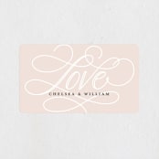 "AND" - Wedding Favor Stickers in Sunkissed by Jill Means - Front
