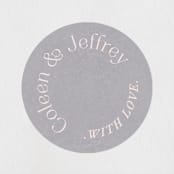 "legacy" - Wedding Favor Stickers in Pebble by Leia Matt - Front