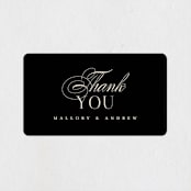 "Formal" - Wedding Favor Stickers in Onyx by Jessica Williams - Front