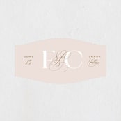 "Lovely Day" - Wedding Favor Stickers in Rose Quartz by Leah Bisch - Front