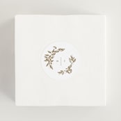 "Reflection" - Wedding Favor Stickers in Porcelain by Leah Bisch - In use