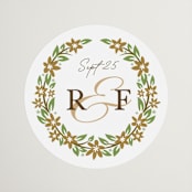 "In the country" - Wedding Favor Stickers in Forest by Paper Sun Studio - Front