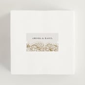 "Elegant Henna" - Wedding Favor Stickers in Champagne by Oma N. Ramkhelawan - In use