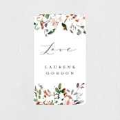 "The Field Of Love" - Wedding Favor Stickers in Evergreen by Petra Kern - Front