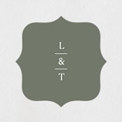 "Modern Bookmark" - Wedding Favor Stickers in Cactus by Jill Means - Front