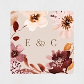 "Love Garden" - Wedding Favor Stickers in Potpourri by Petra Kern - Front