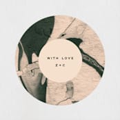 "Chin-Chin" - Wedding Favor Stickers in Midnight Spruce by Annie Clark - Front