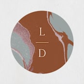 "Jasper" - Wedding Favor Stickers in Sandstone by Everett Paper Goods - Front