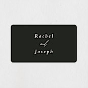 "Finally" - Wedding Favor Stickers in Ivory by Up Up Creative - Front
