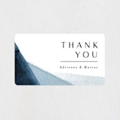 "Trio" - Wedding Favor Stickers in Ocean by Erin L. Wilson - Front